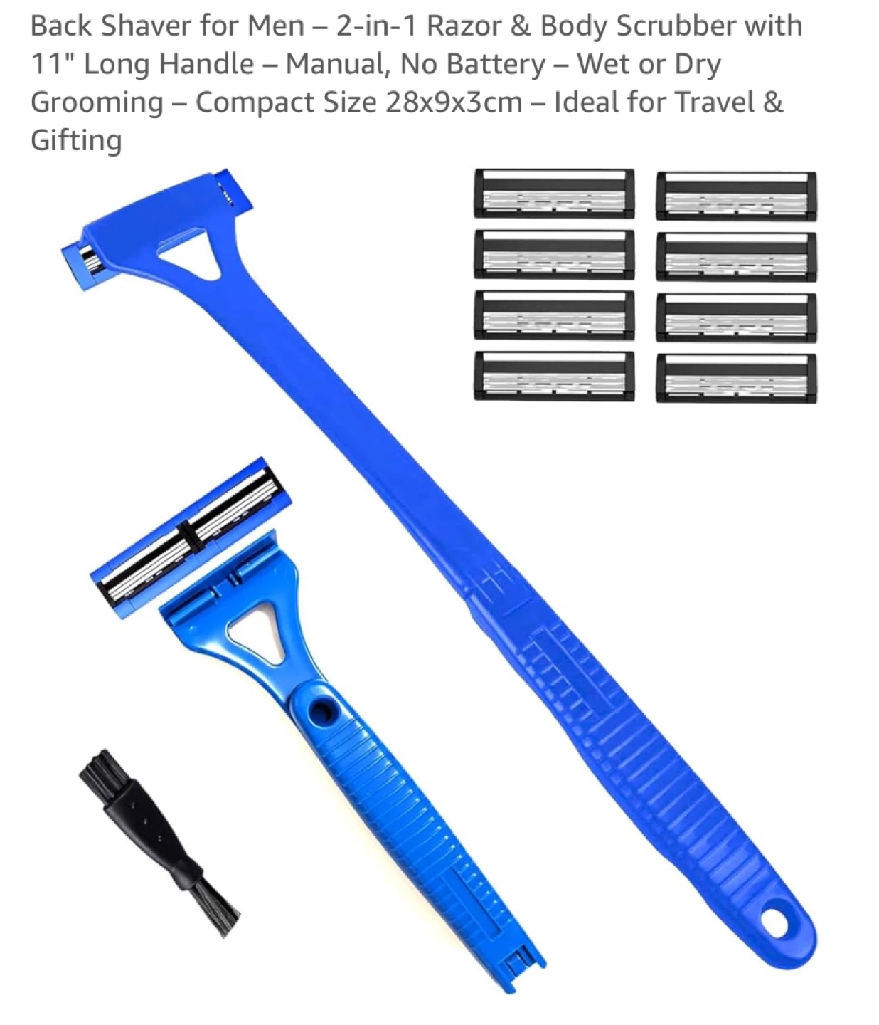 Back Shaver with Triple Blades and Foldable Handle - photo 4