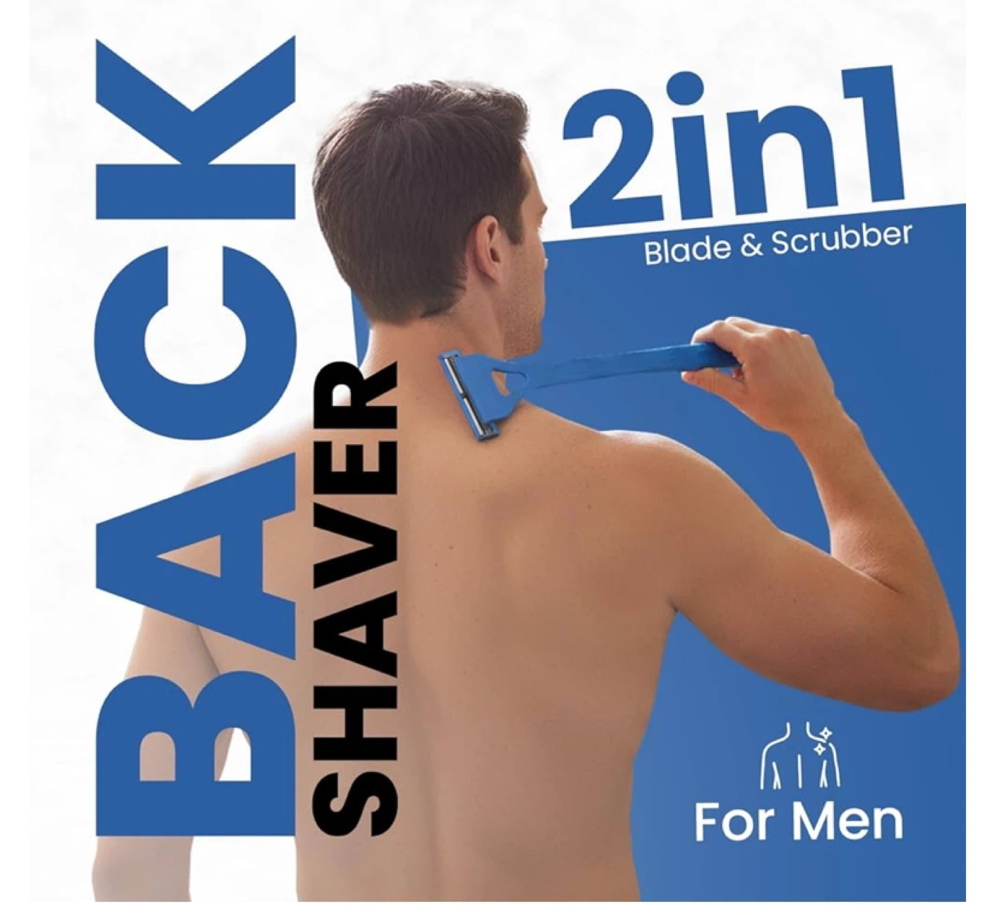 Back Shaver with Triple Blades and Foldable Handle - photo 3