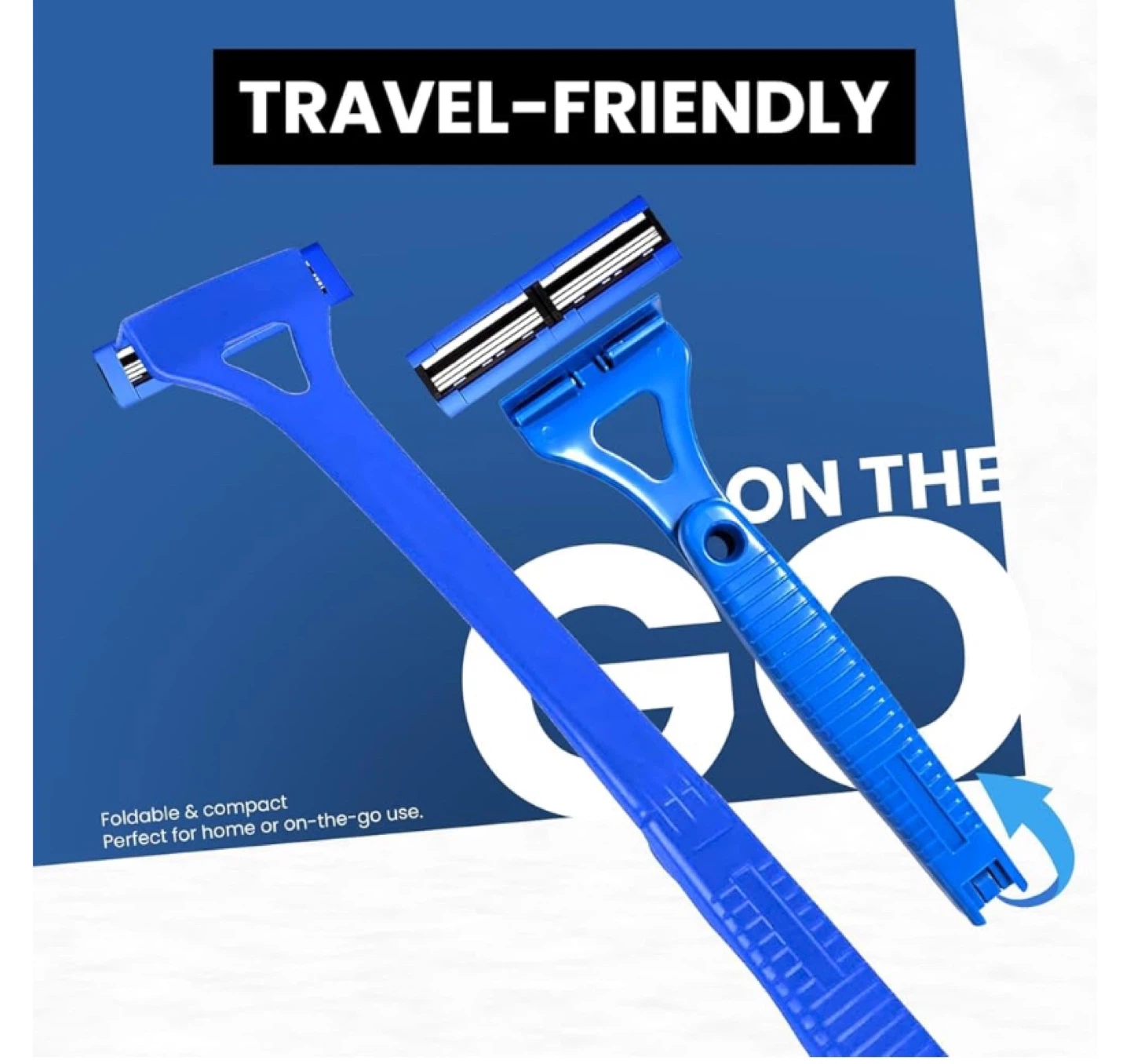 Back Shaver with Triple Blades and Foldable Handle - photo 2