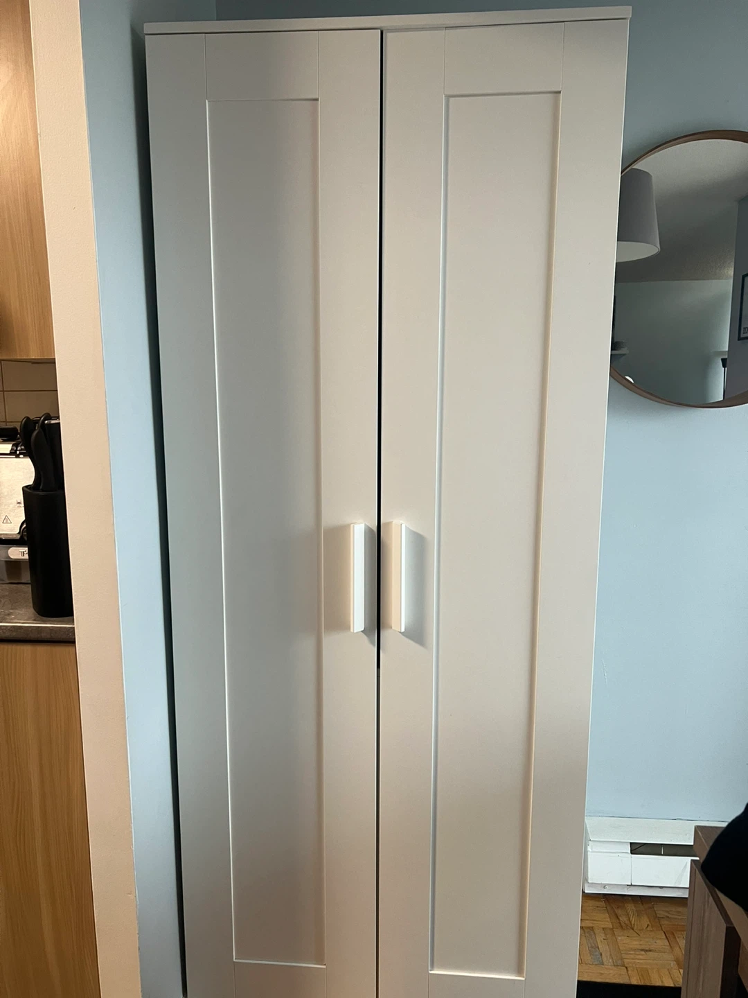White Double Door Wardrobe