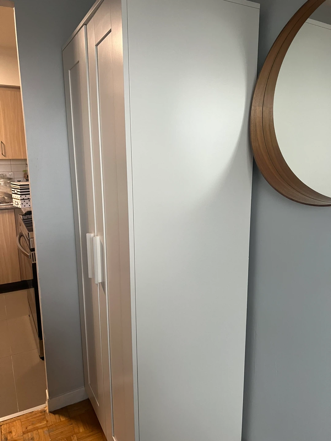 White Double Door Wardrobe - photo 2