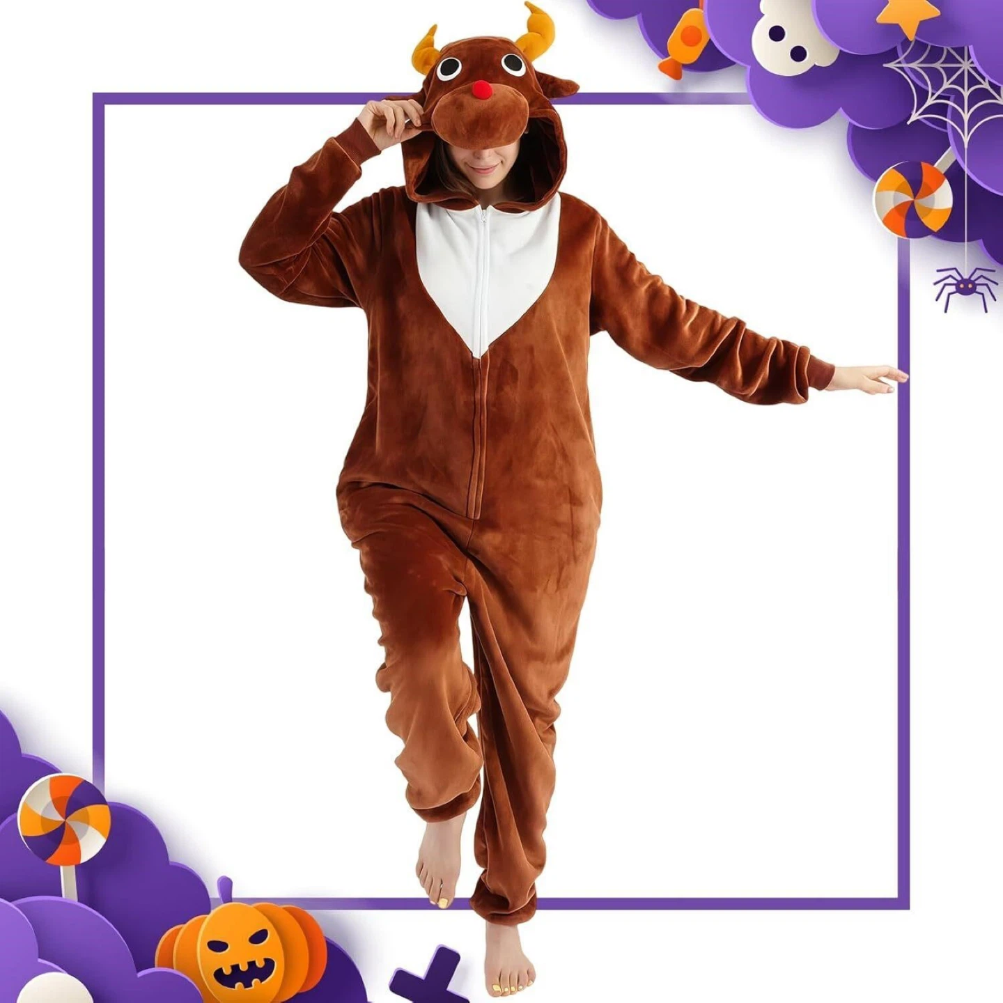 Reindeer Onesie Pajamas/Costume - BN