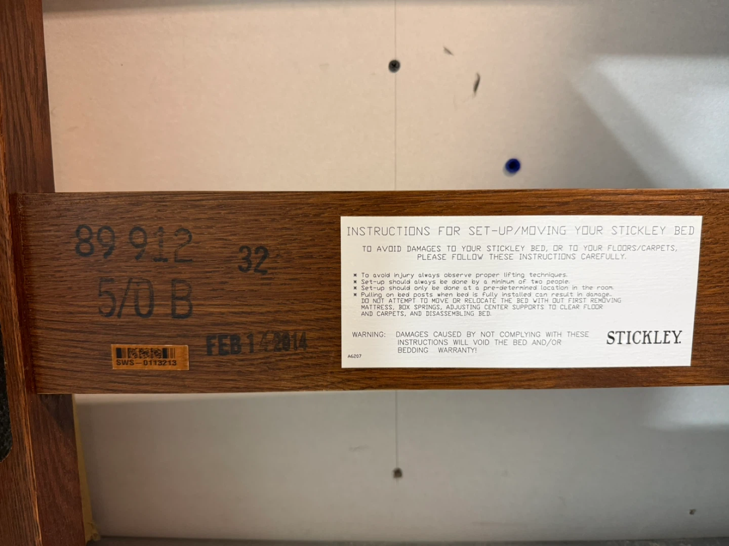 ‼️Stickley mission queen bed frame / headboard - photo 3