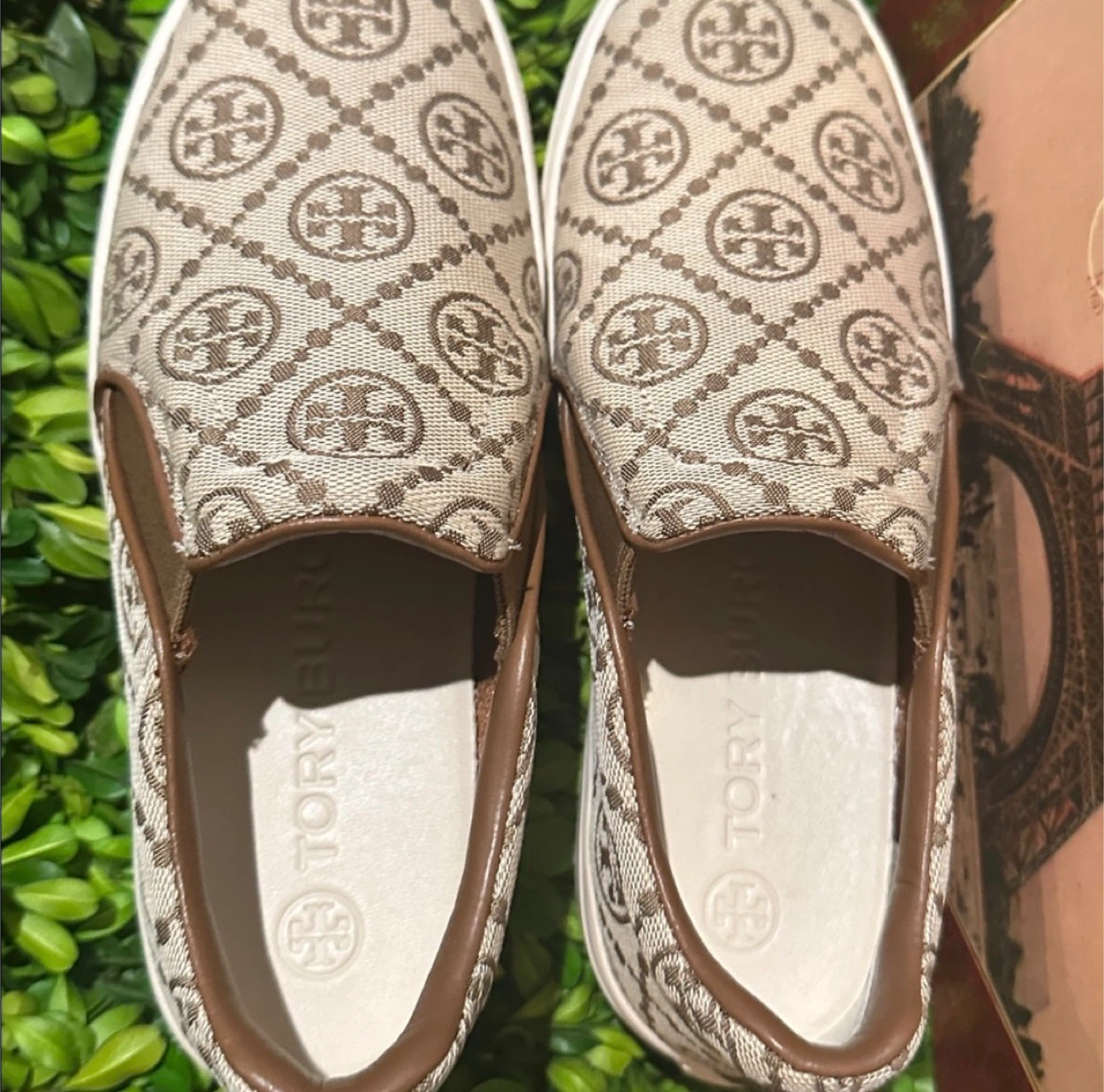 Tory Burch Logo Print Slip-On Sneakers - photo 3