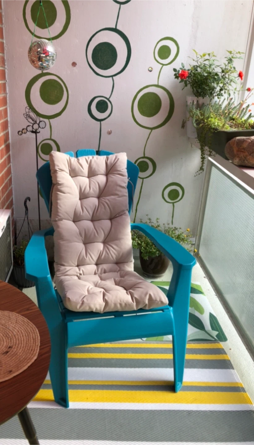 Teal Adirondack Chairs with Cushions - photo 2