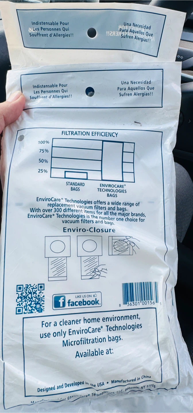 EnviroCare Technologies Micro Filtration Vacuum Bags - 4 Bags - photo 2