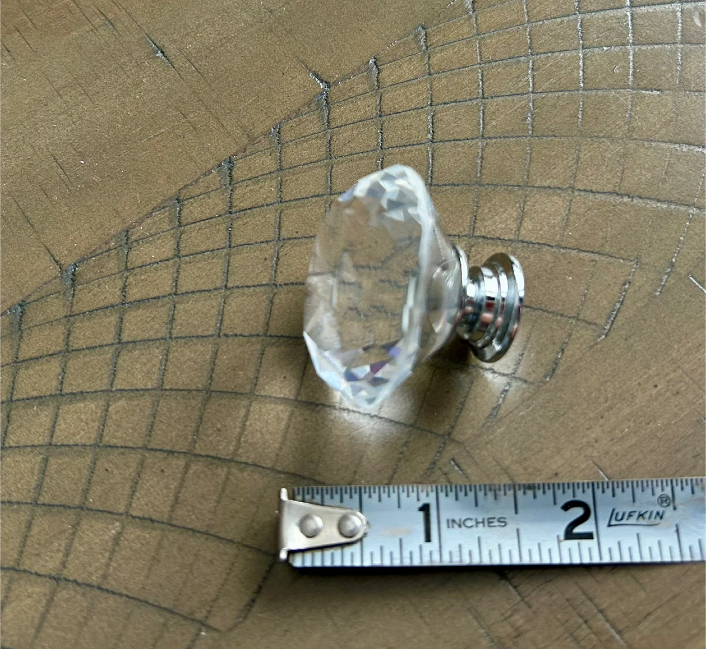 Set of 2 Crystal Look Cabinet/Drawer Knobs, never used - photo 3