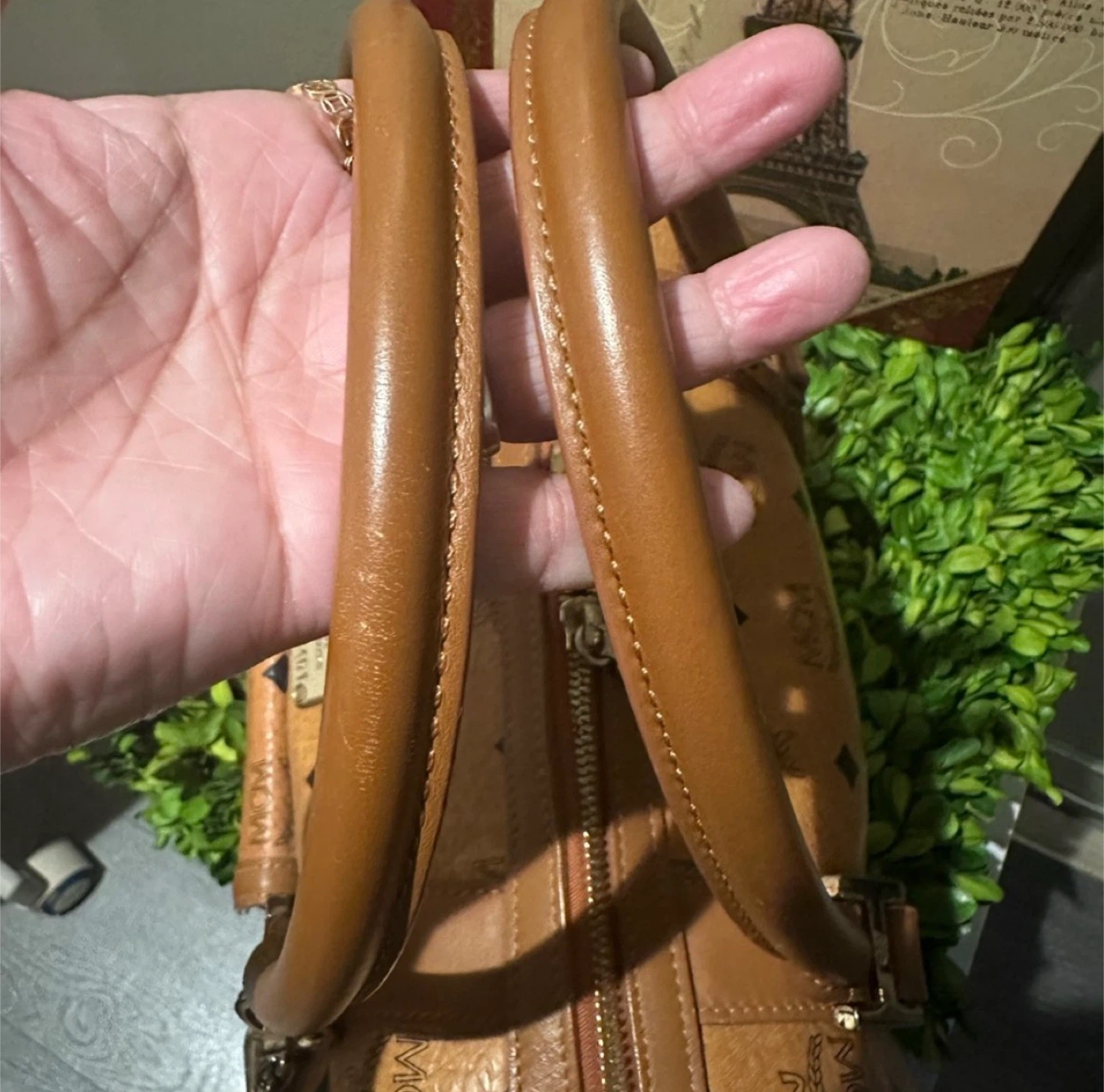 MCM Monogram Boston Bag - photo 3