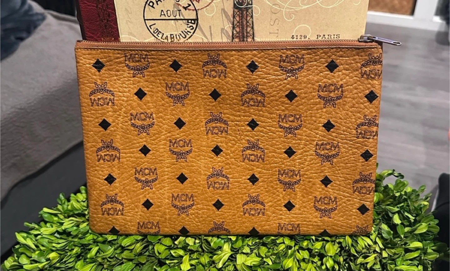 MCM Visetos Pouch Clutch