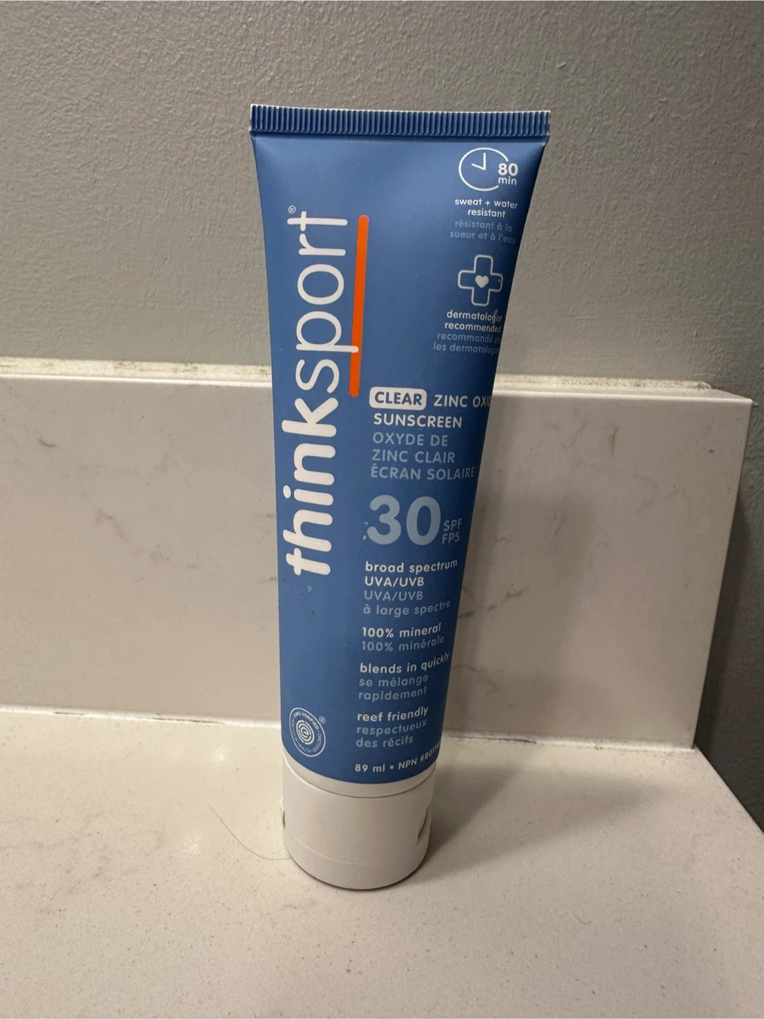 thinkSPORT Clear Zinc Oxide SPF 30 Sunscreen 89 ml