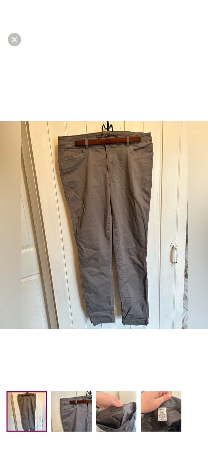 Denver Hayes Grey Twill Pants Size 10 x 32