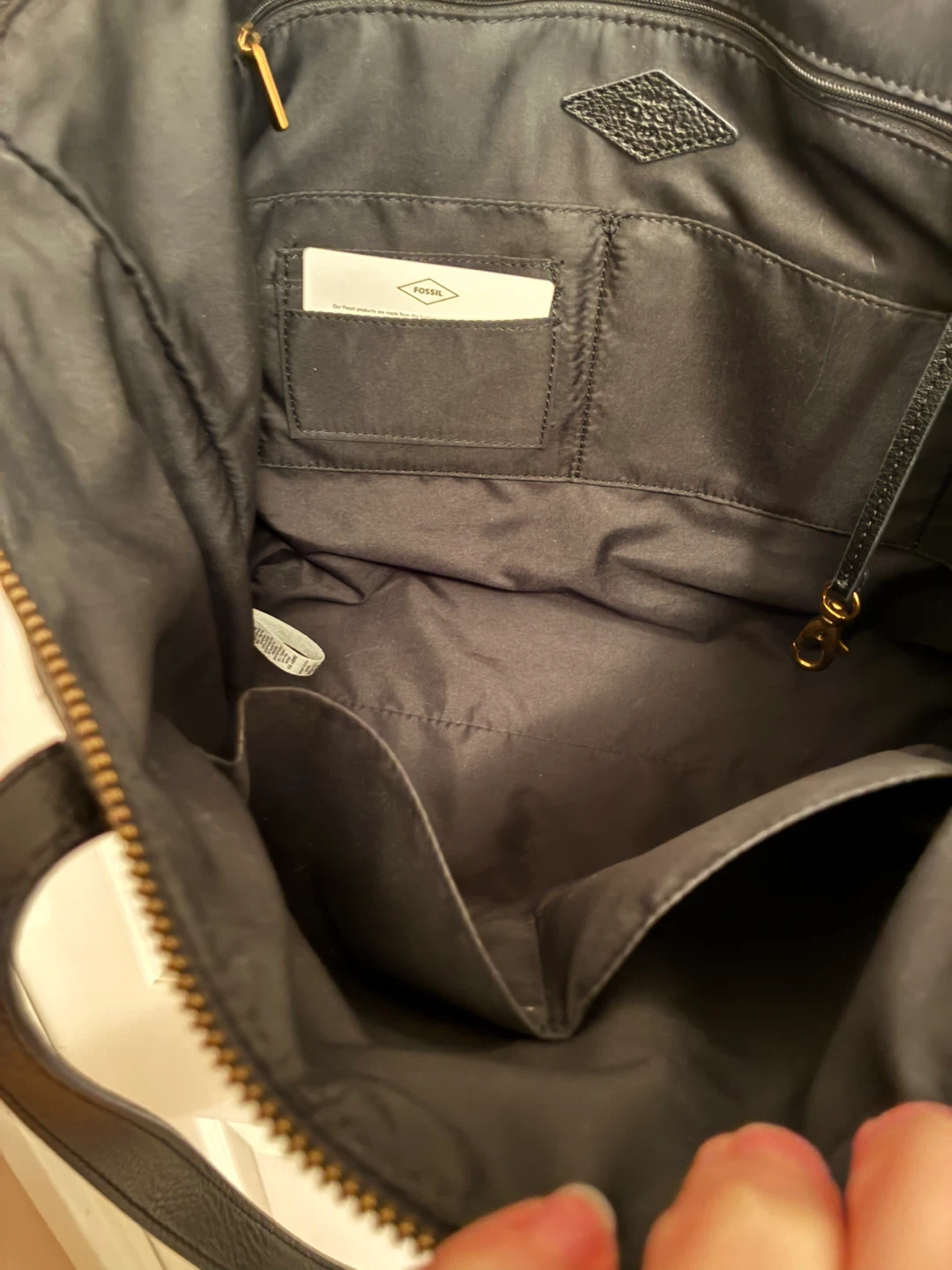 BNWT—Fossil Sydney Tote Bag - Black - photo 5