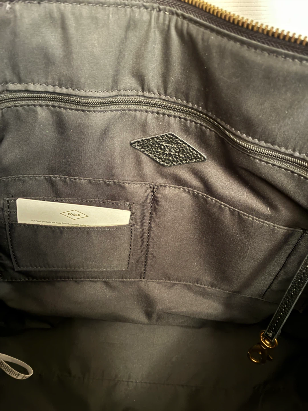 BNWT—Fossil Sydney Tote Bag - Black - photo 3