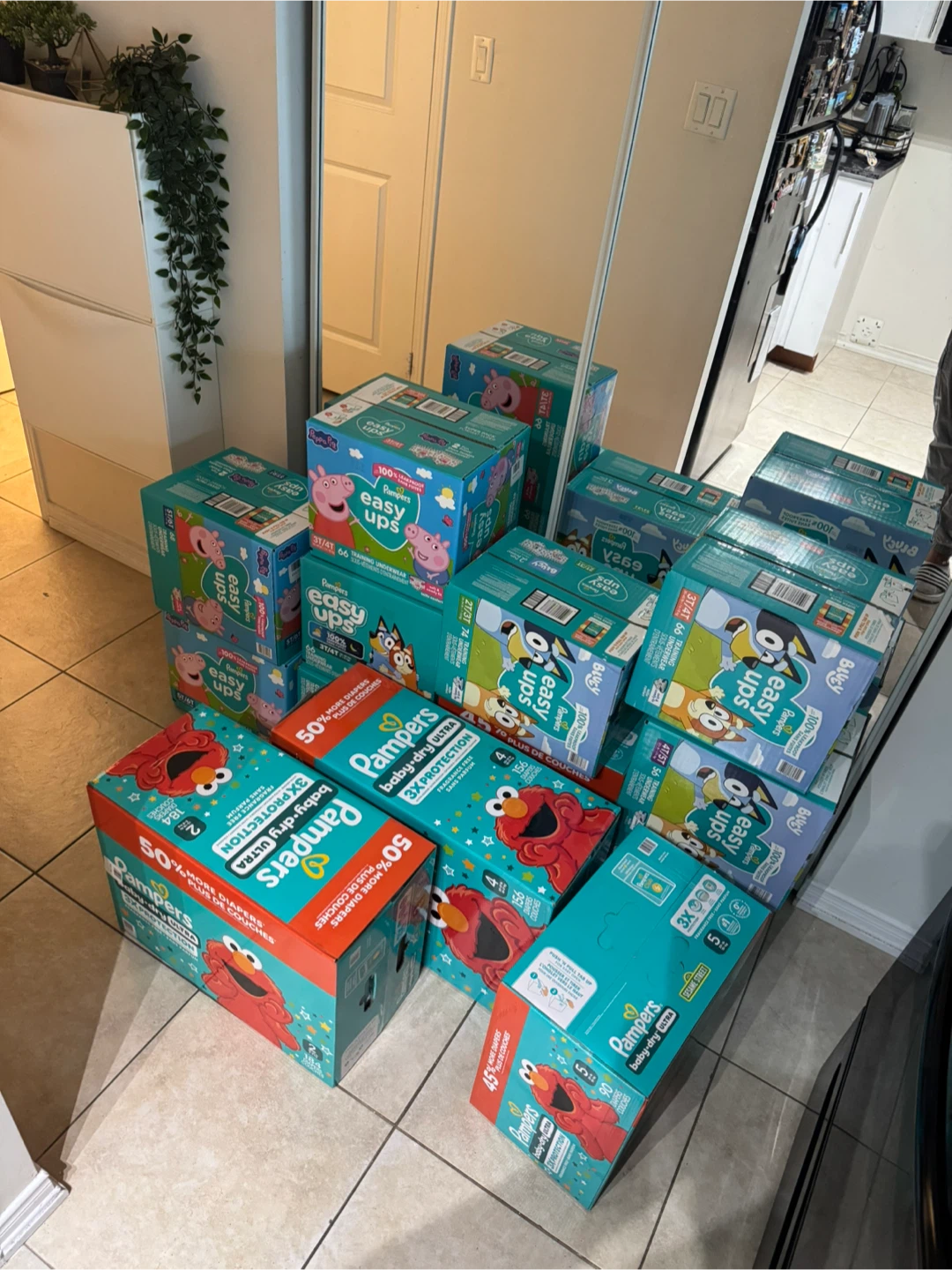 Pamper diapers variety - mix and match prices from $25 to $35