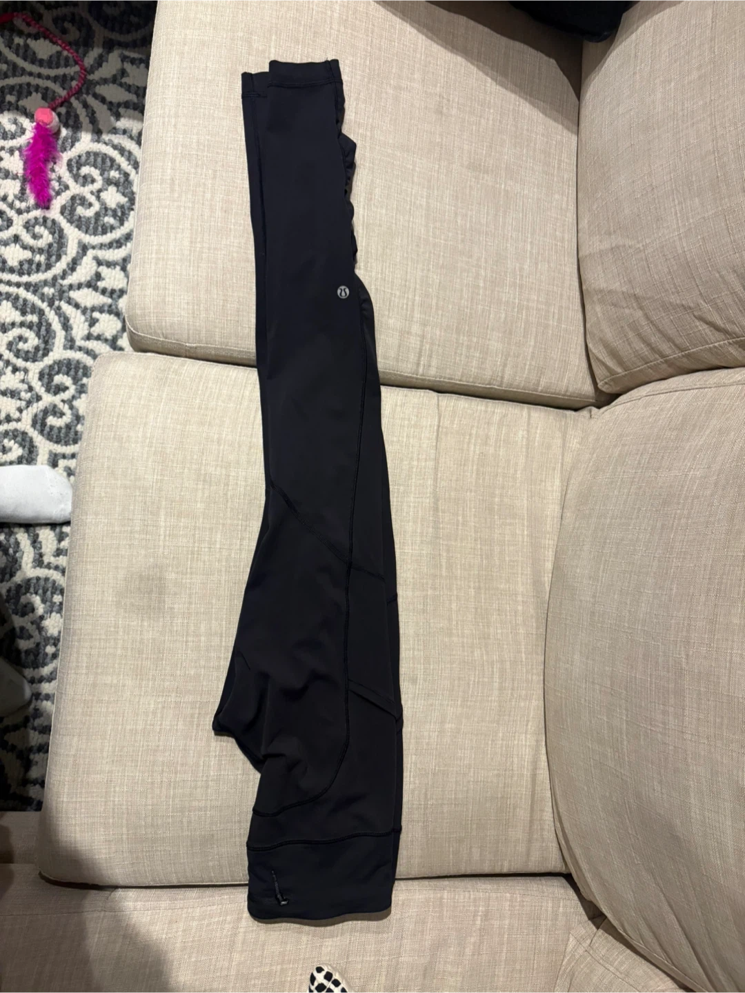 Lululemon Black Leggings with Zipper Pocket