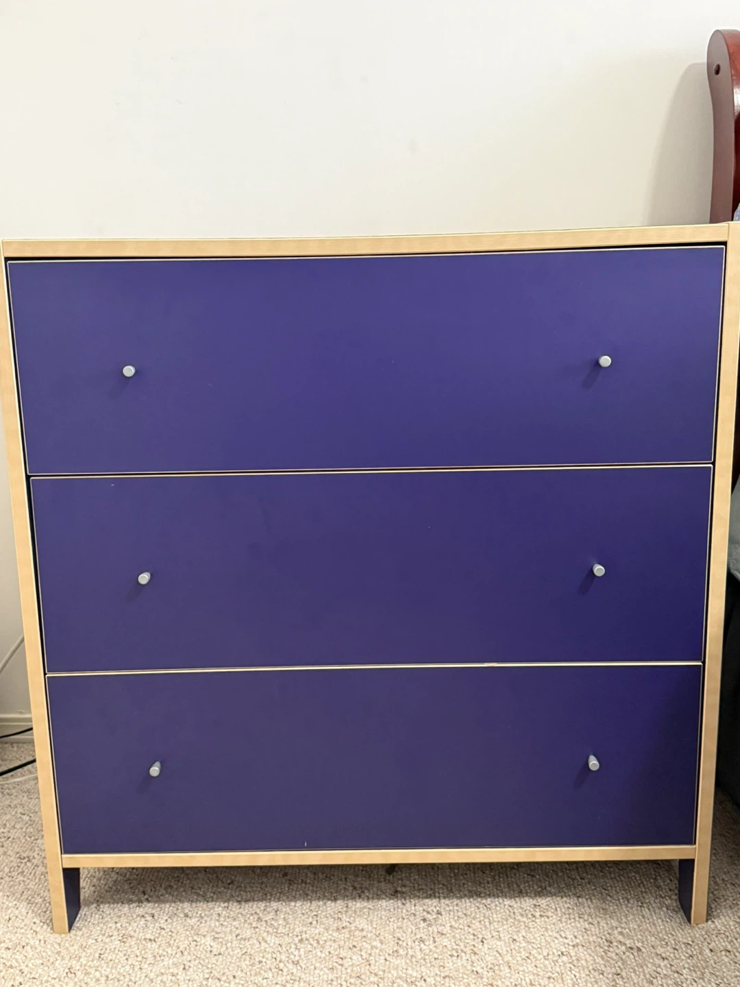 Three Drawer Dresser - Deep Blue - photo 2