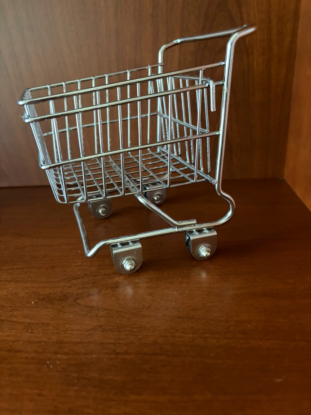 Mini Chrome Shopping Cart