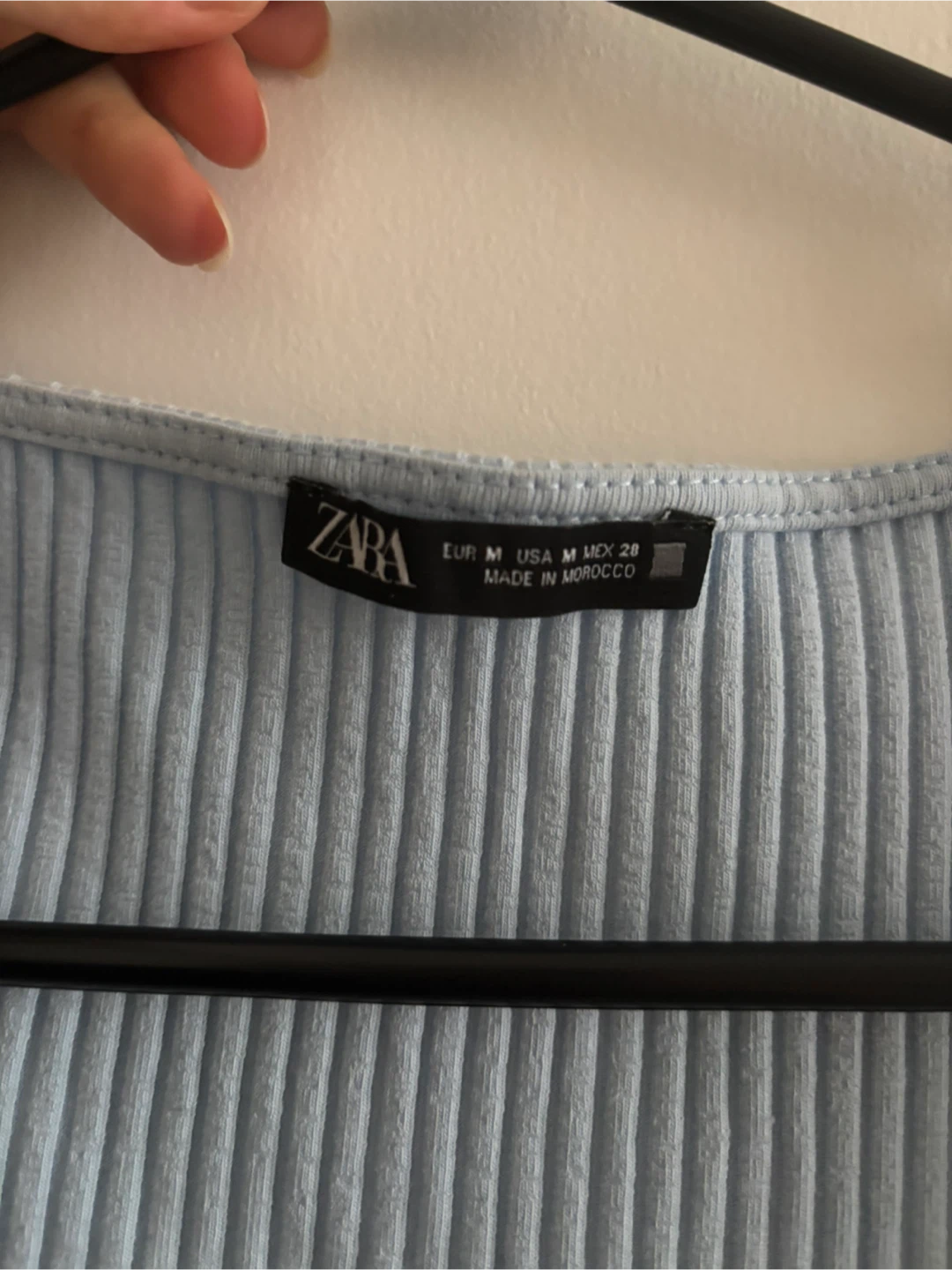 Light Blue Ribbed Button-Front long Dress - photo 2