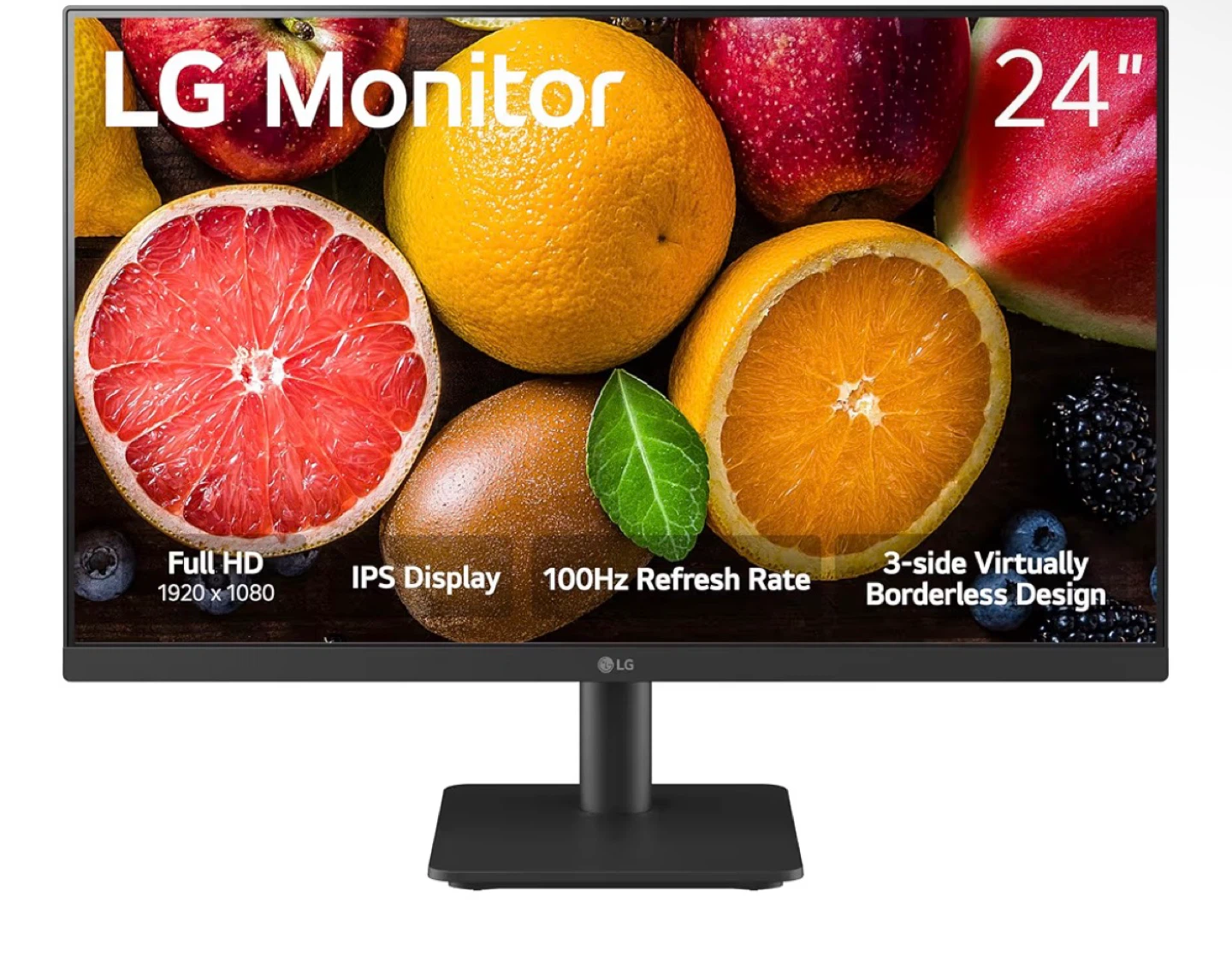 LG 24" Monitor - Full HD, 100Hz Refresh Rate - photo 2