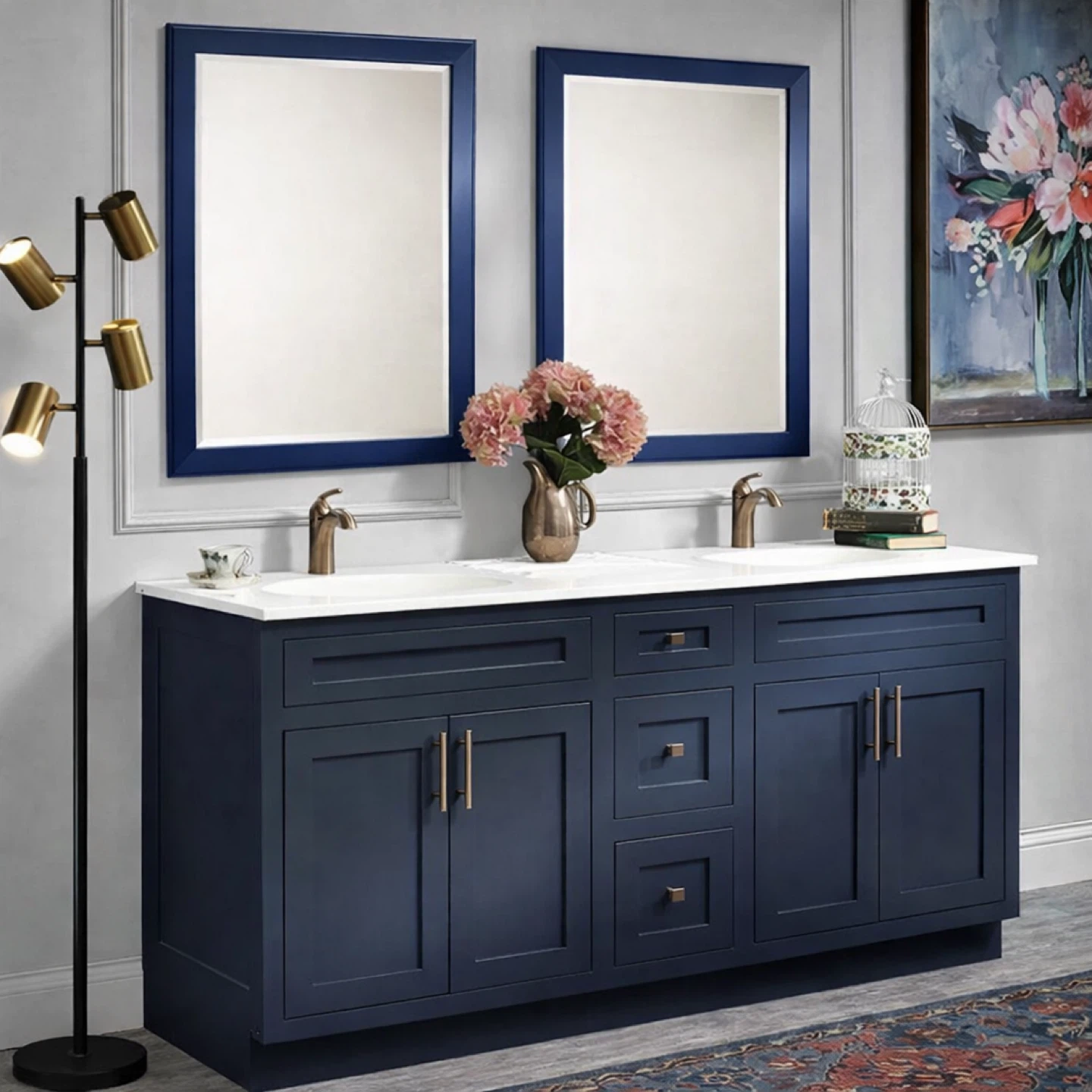 Brand New Bertch Cobalt mirrors (set of 4)