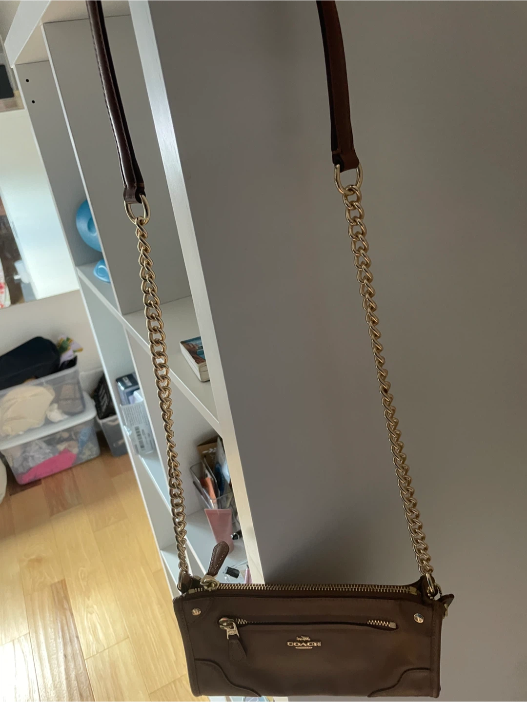 Coach Brown Leather Crossbody Bag