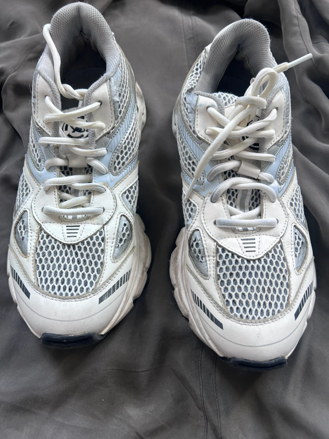 Axel Arigato White & Silver Marathon Runner Sneakers