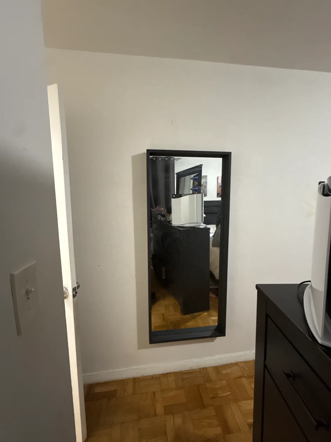 Black Framed Wall Mirror