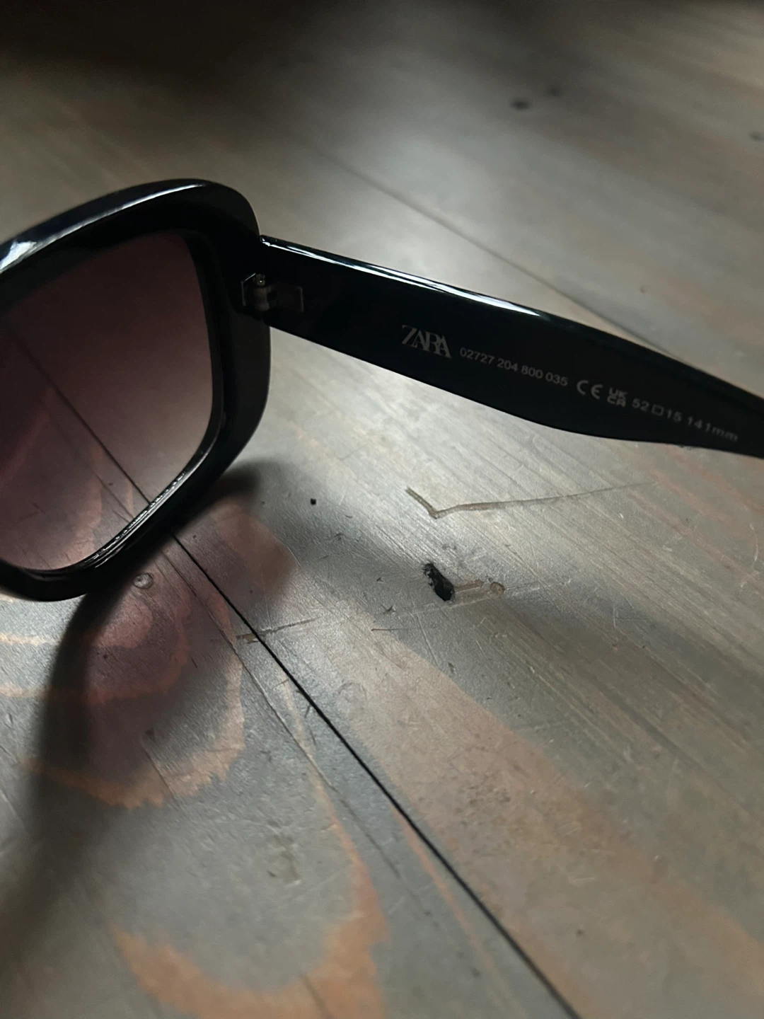 Zara Black Square Sunglasses. Never worn - photo 2