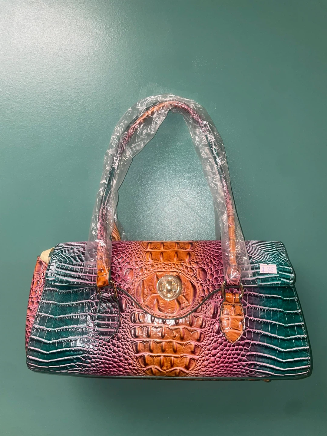 Women's Faux Alligator Embossed Handbag