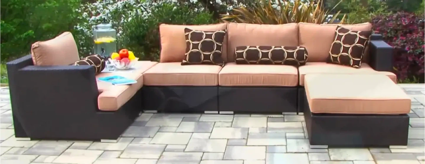 Niko 6-piece Patio Sectional Conversation Set - photo 3