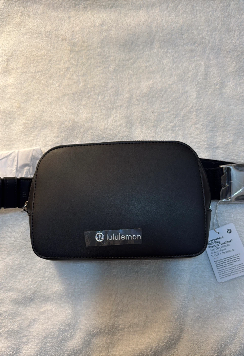Lululemon Everywhere Belt Bag - Black Leather Alternative