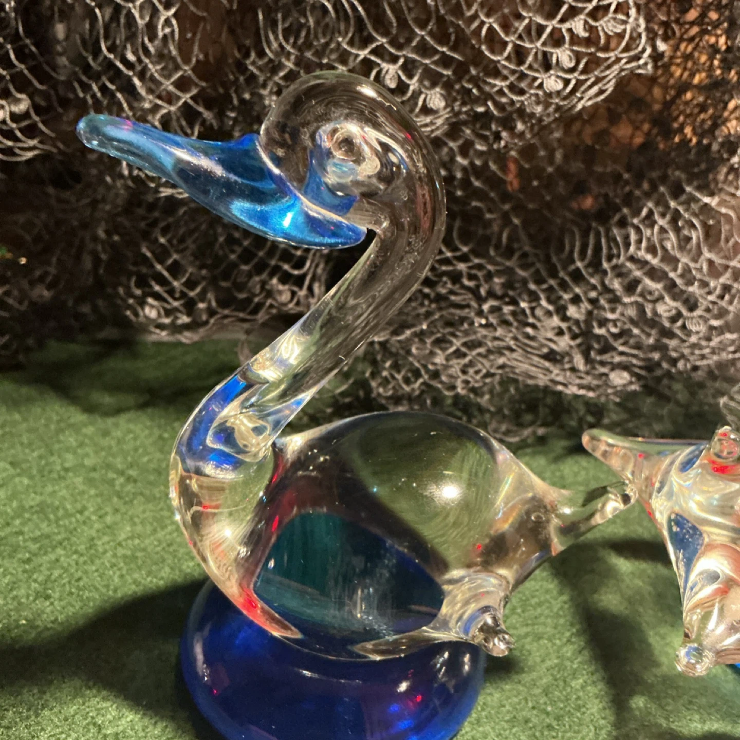 Handblown Murano style Pair of Glass Ducks - photo 5