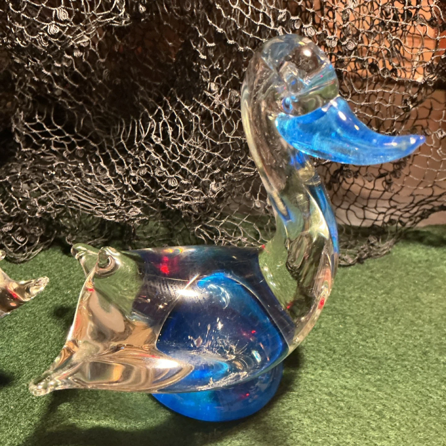 Handblown Murano style Pair of Glass Ducks - photo 4