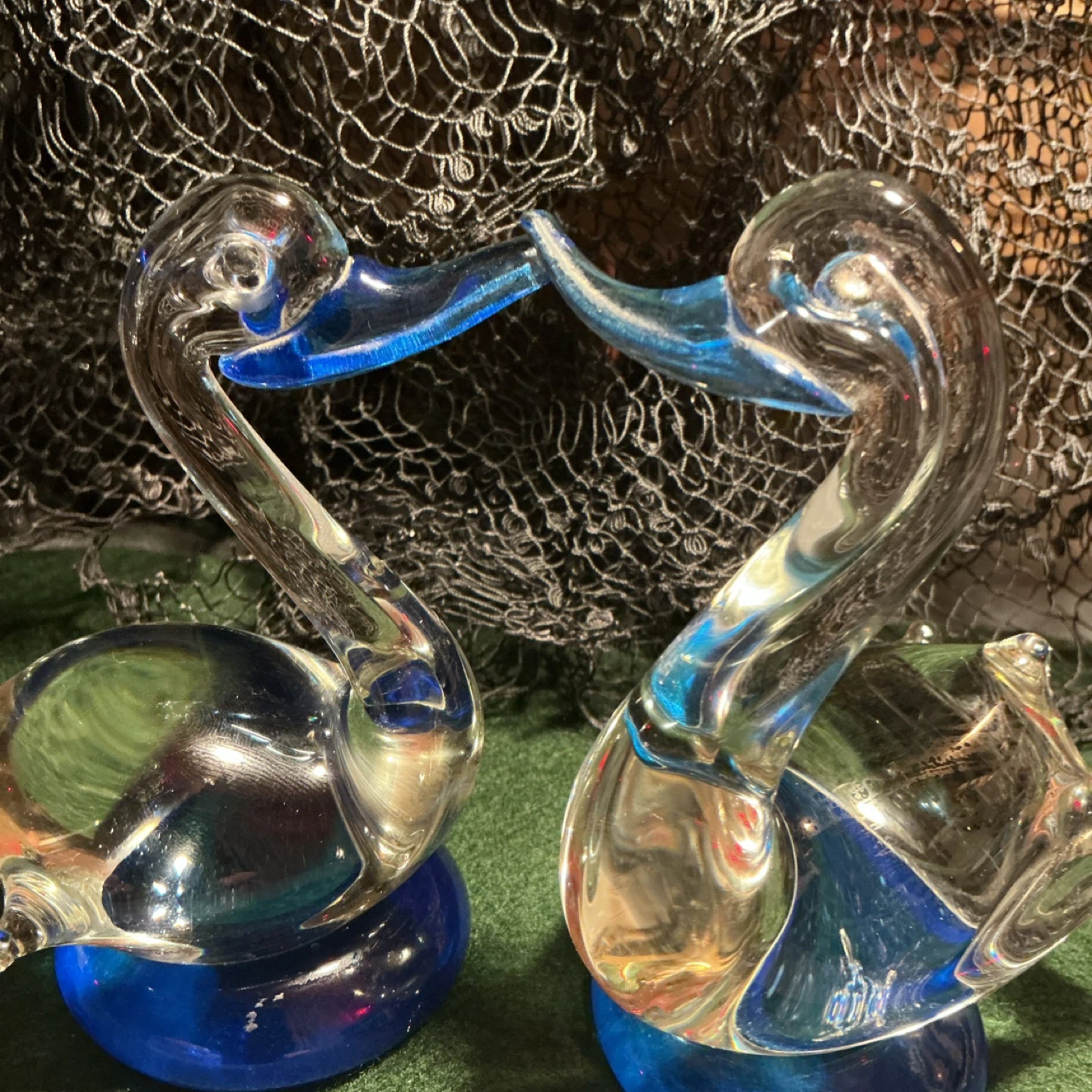 Handblown Murano style Pair of Glass Ducks - photo 2