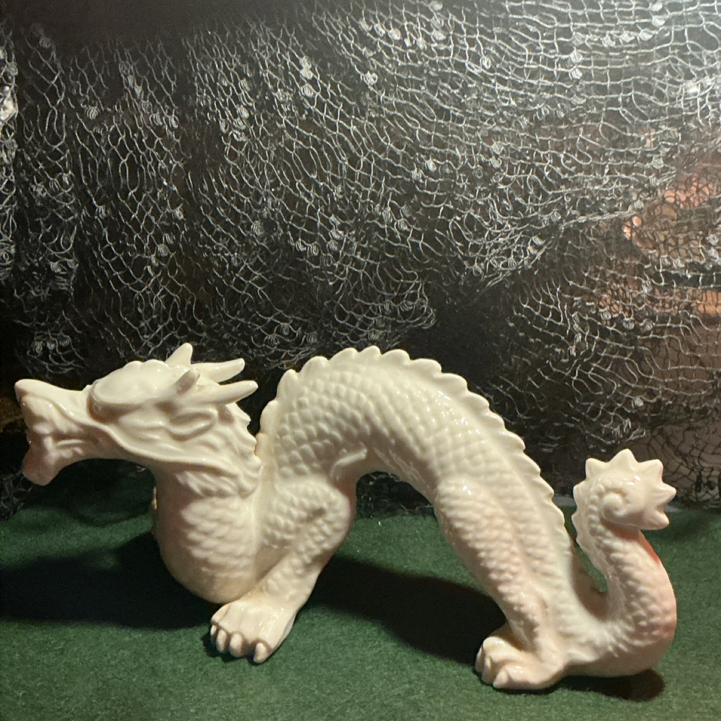Japanese Fine Ceramic Dragon Figurine