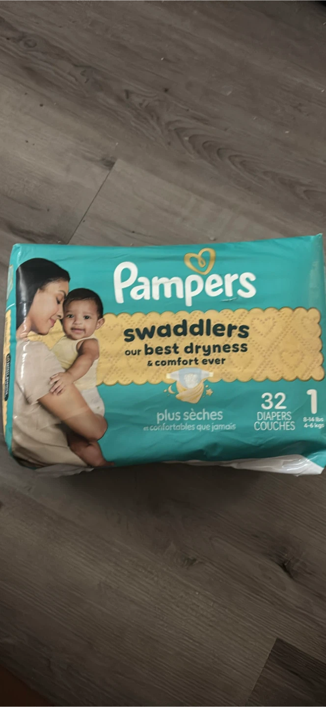 Pampers Swaddlers Size 1 Diapers - 32 Count