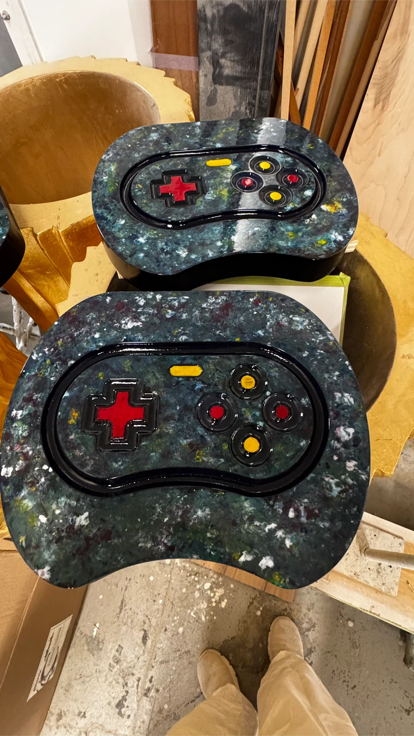 Resin Game Controller Decor Set
