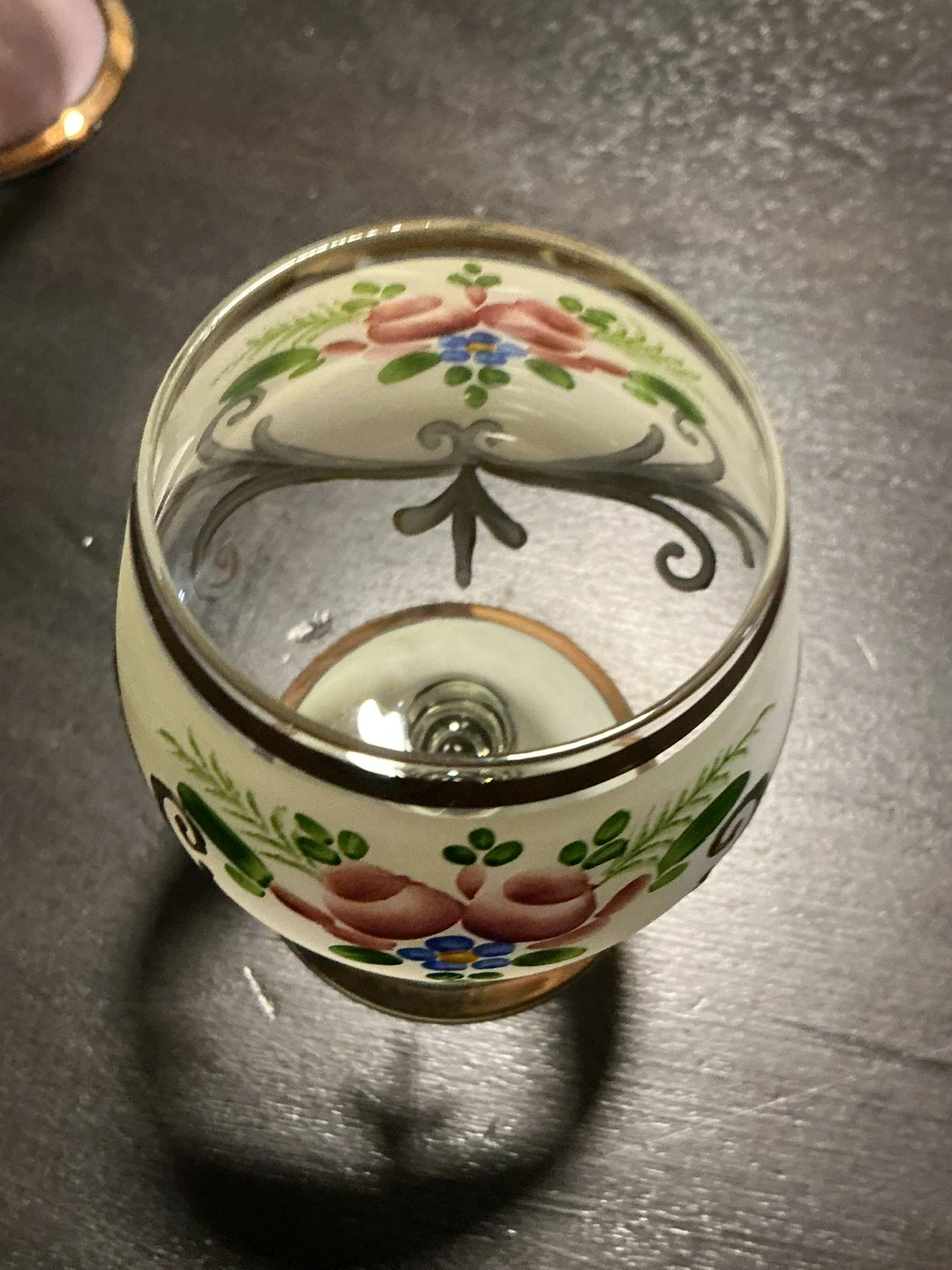 Two mini snifters hand painted Murano style - photo 4
