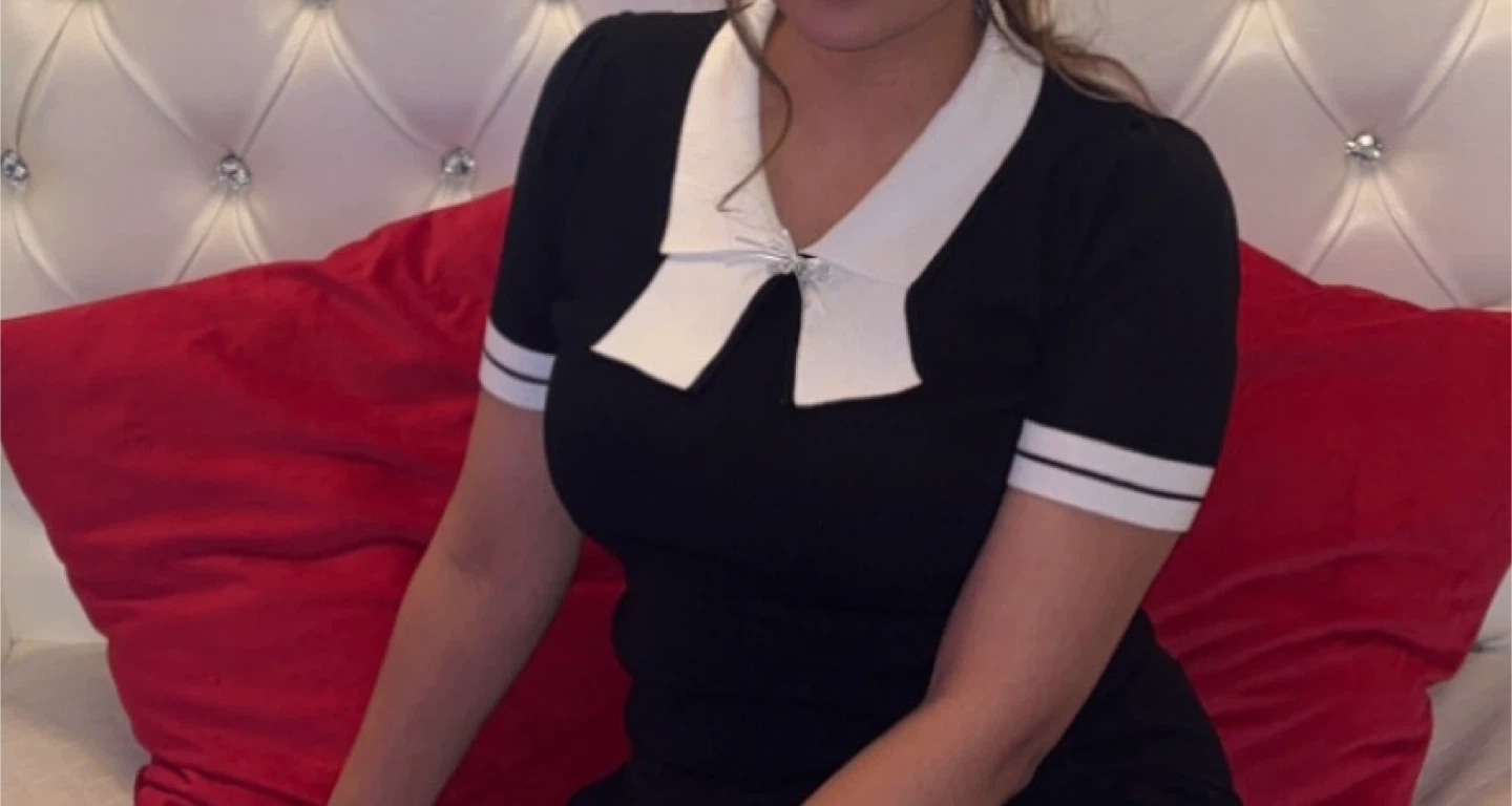 Black and White Collared shirt with Bow Detail