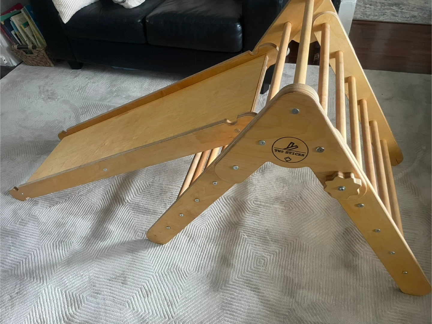 Two Sticks Wooden Climbing Triangle Set