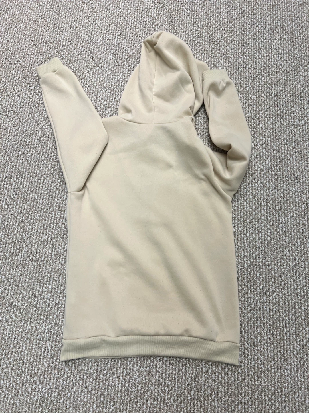 SHEIN Teen Quarter Zip Hoodie Size 14Y Beige - photo 3