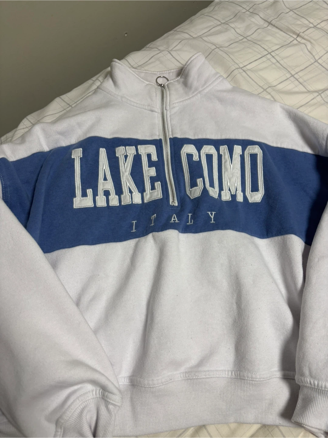 Lake Como Italy Half-Zip Sweatshirt