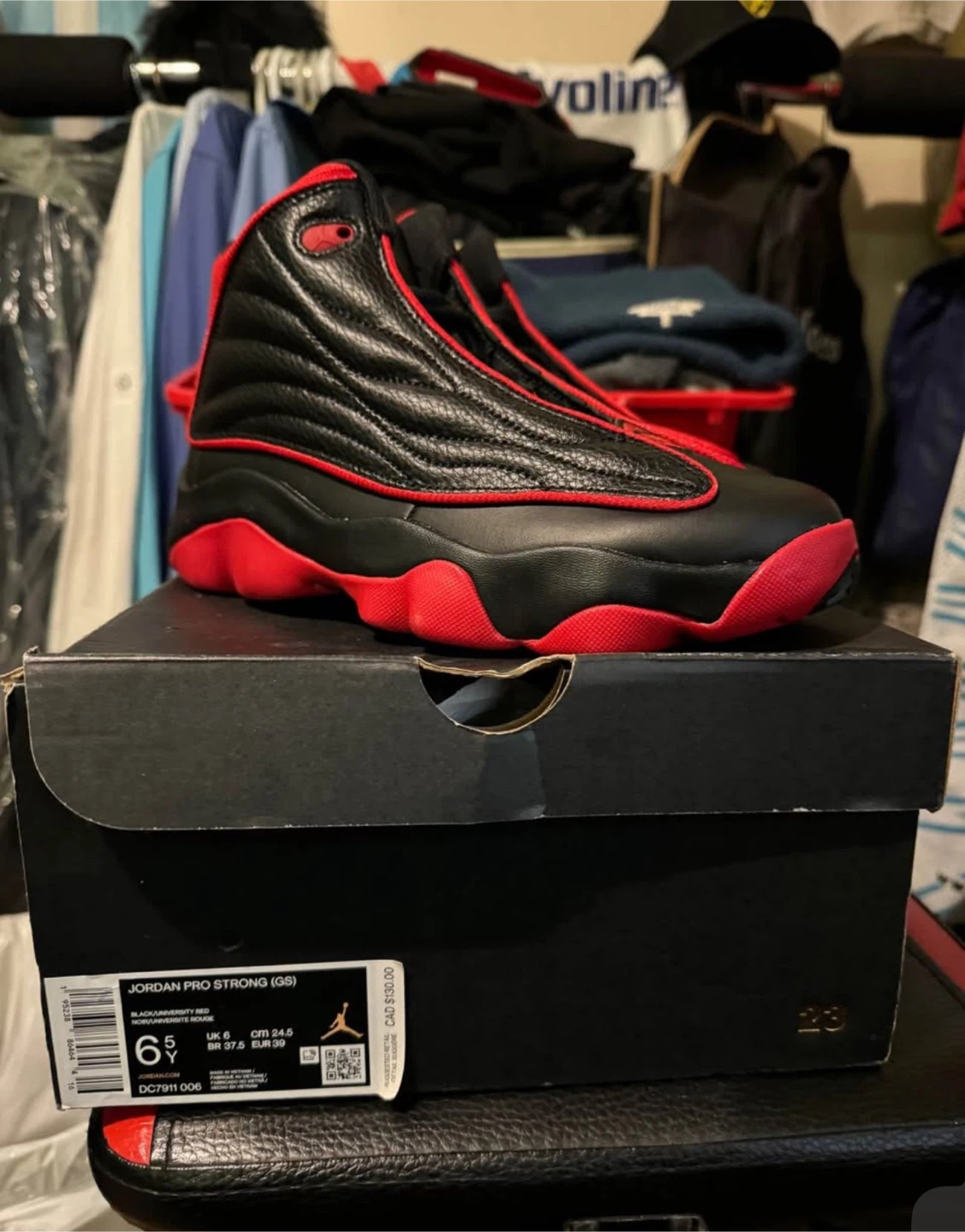 BRAND NEW Jordan Pro Strong "Bred" Youth Sneakers - photo 3