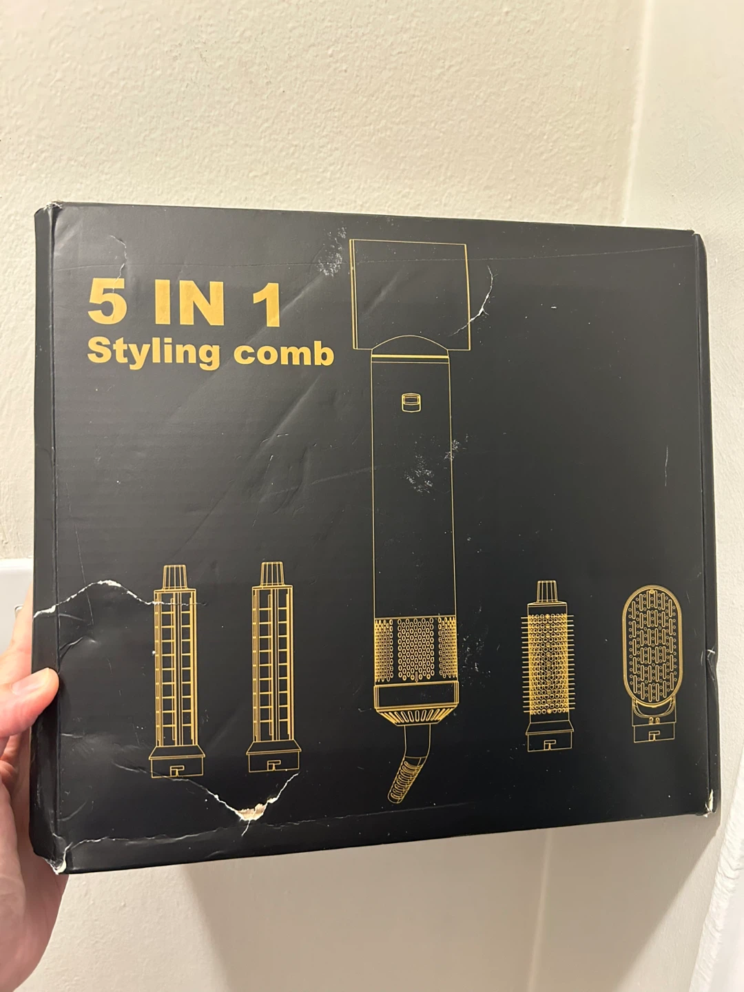 5-in-1 Hot Air Styler Styling Comb Set - photo 2