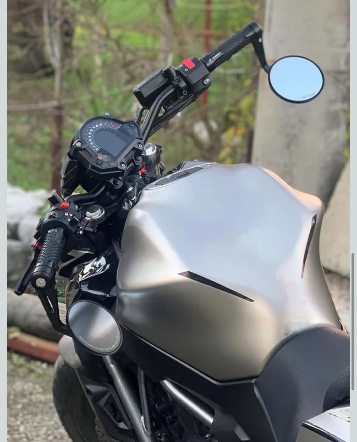 KEMI MOTO Motorcycle Handlebar Mirrors - photo 5