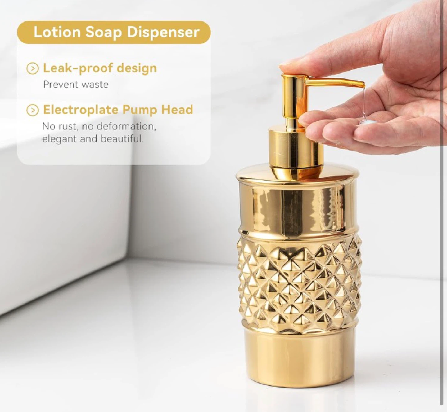 Gold Bathroom Accessory Set - - photo 5