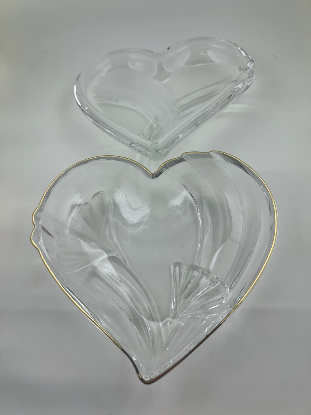 Vintage  Heart Shaped Crystal Dish - photo 2