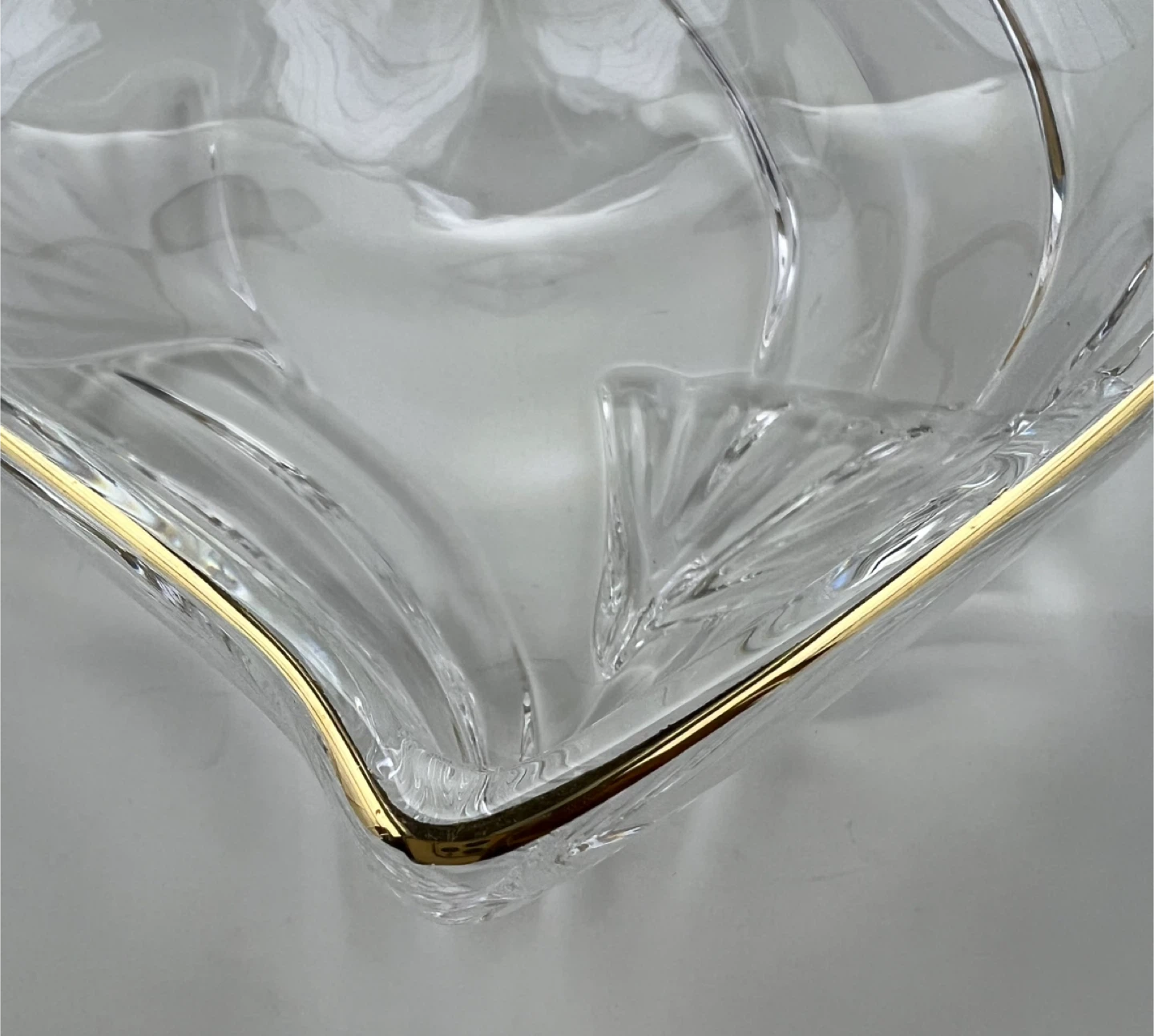 Vintage  Heart Shaped Crystal Dish - photo 3