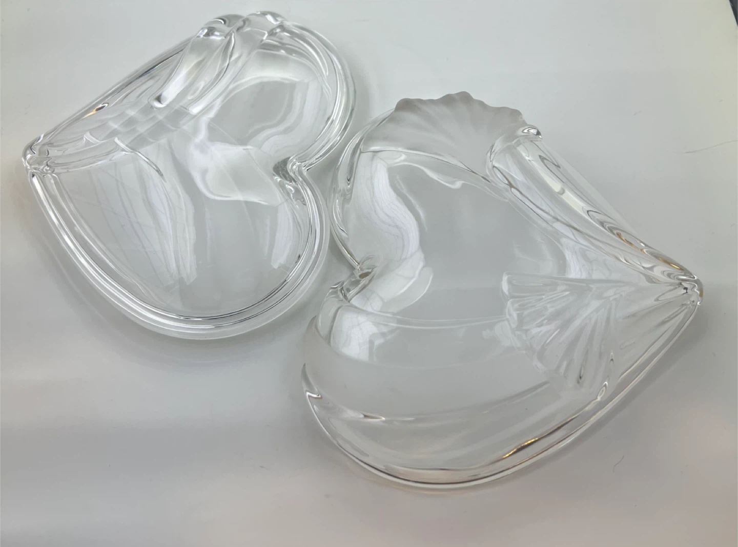 Vintage  Heart Shaped Crystal Dish - photo 5