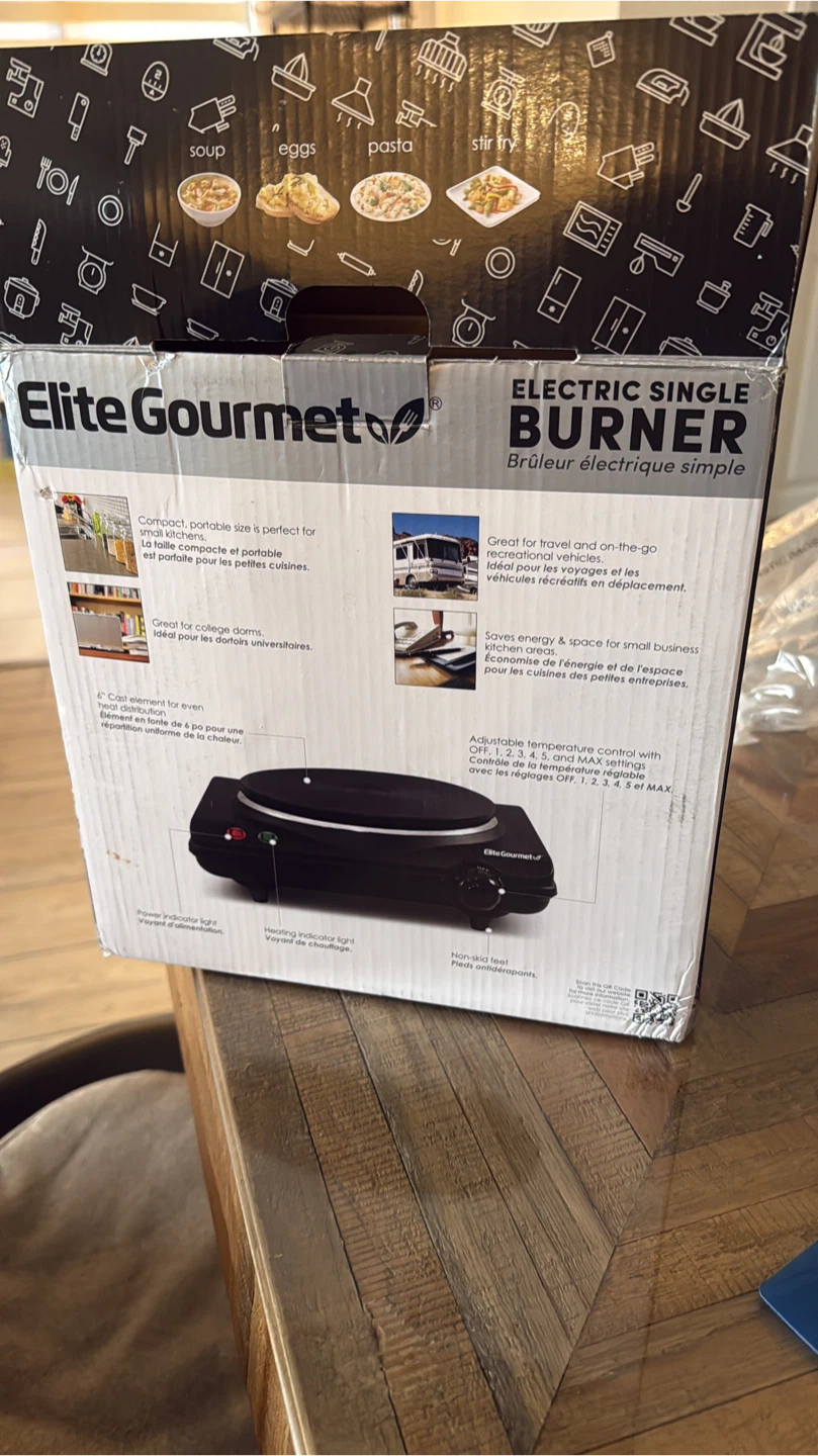 Elite Gourmet Electric Single Burner ESB-301BF - photo 2